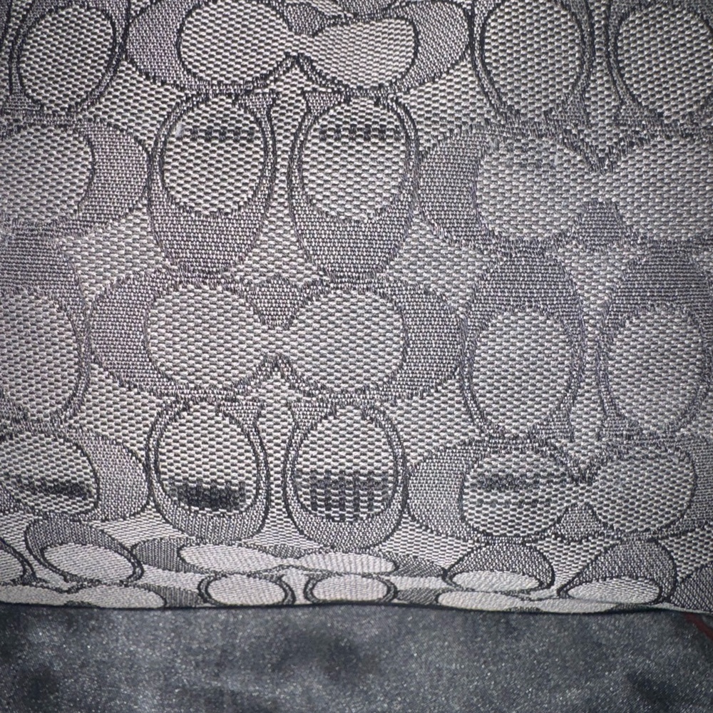 Coach Black and Gray Signature Shoulder Bag - Picture 8 of 8
